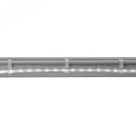 Befestigungsclips Lius Weiß - Glas - Metall - 2 x 6 x 1.5 cm