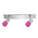 Lampada soffitto M6 luce/faretto 18 IV Metallo Color argento 2 luci