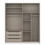 Schwebetürenschrank KiYDOO Landhaus I Alpinweiß - 181 x 210 cm - 2 Türen - Comfort