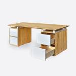 Schreibtisch mit Holzplatte DORIS I