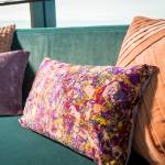 Dekokissen Kiomi Violett - Textil - 50 x 30 x 50 cm