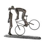 Skulptur K眉ss Mich Fahrradfahrer