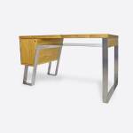 Computertisch aus Eichenholz BORA Braun - Massivholz - Holzart/Dekor - 140 x 75 x 60 cm