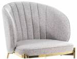 Chaise Prado Gris - Textile - 59 x 83 x 46 cm