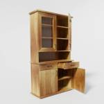 Stilvolle Küchenschrank aus Holz MONTE Braun - Massivholz - Holzart/Dekor - 120 x 210 x 45 cm