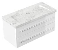 Badmöbel Marmor Carrara White Damo 100