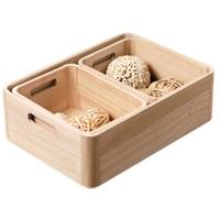 Schubladen-Organizer Pure, Holz, 3 Boxen