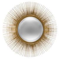 Deko-Spiegel SUN, Ø 58 cm, golden
