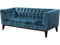 Sofa aus Samt "Vanessa" - Blau Ente