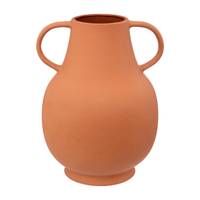 Terakotta-Vase mit Griffen, 33 cm