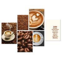 PosterSet 6xBilder Kaffee Cafe Espresso