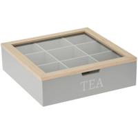 Teebox mit Aufschrift TEA, MDF