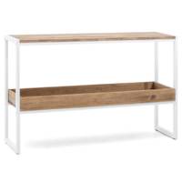 Console Icub double plateau 32x100 BL-EV