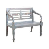 Banc 2 places en acajou