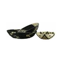 Corbeilles rondes en jonc (Lot de 3)