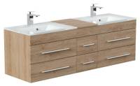 Badmöbel Vitro XL mit Doppel-Glasbecken