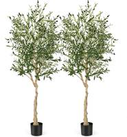 2er SetKünstliche Olivenbäume 182 cm