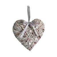 Coeur en bois à suspendre 30 cm