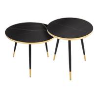 Couchtische 2er Set PARIS 60cm anthrazit