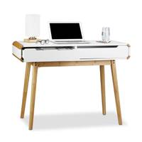 Schreibtisch mit Schubladen in Weiß