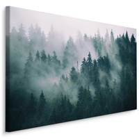 Leinwandbild Wald im Nebel Panorama | home24 kaufen