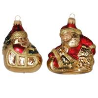 Rot / Grün Weihnachtsmann-Set