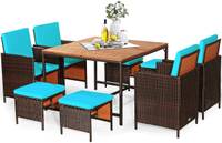 9 TLG. Polyrattan Set Rattanmöbel