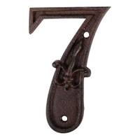 Numéro de maison en fonte Chiffre 7