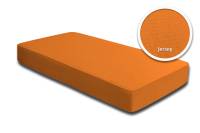 Spannbettlaken Jersey orange 140x200 cm