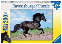 Puzzle Schwarzes Pferd, 200 Teile XXL