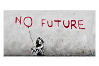 Acrylbild handgemalt Banksy's No Future