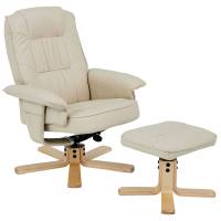 Fauteuil relaxation + repose-pied CHARLY