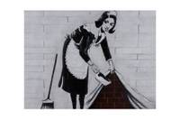 Acrylbild handgemalt Banksy's Housemaid