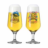 Biergläser Bär, Fisch Brauchzeit 2er Set