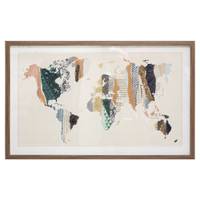 Bild Weltkarte, 80 x 50 cm
