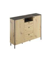 Buffet 2 Portes 3 Tiroirs 1 Niche - Loft