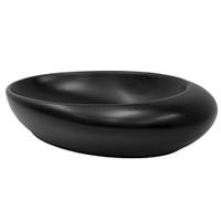 Lavabo ovale 58,5x37,5x14cm noir