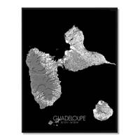Poster Guadeloupe Carte