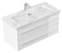 Badmöbel Marmor Carrara White Damo 100