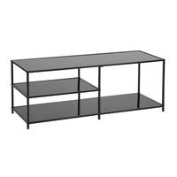 Rechteckiger Couchtisch mit Glasplatte