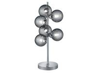 LED Tischlampe dimmbar Glaskugel Rauch
