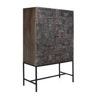 Hawaï - Armoire noire en manguier massif
