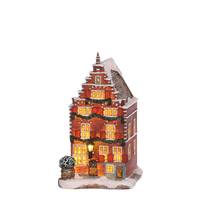 Weihnachtsdorf-Miniatur Grachtenhaus