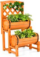 Blumenkasten mit Rankhilfe