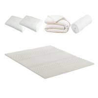 Pack couette, oreiller antiacariens someo blanc 80 x 120 SOMEO  WK1MOR080120004033 Pas Cher 