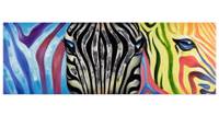 Acrylbild handgemalt Psychedelic Zebra