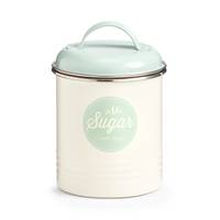 Vorratsdose "Sugar", Metall, creme/mint