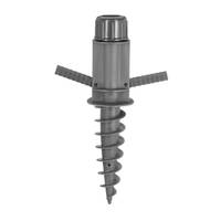 Support pour parasol gris à visser