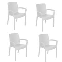 Set aus 4 stapelbaren Stühlen mit