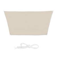 Trapez Sonnensegel beige